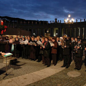 Rom - Christbaum für Papst